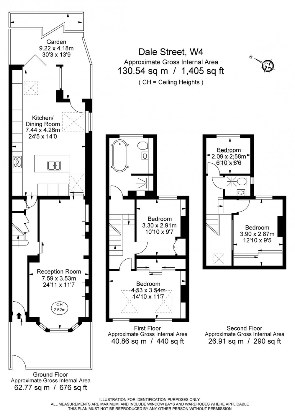 Floorplans For Dale Street, Chiswick