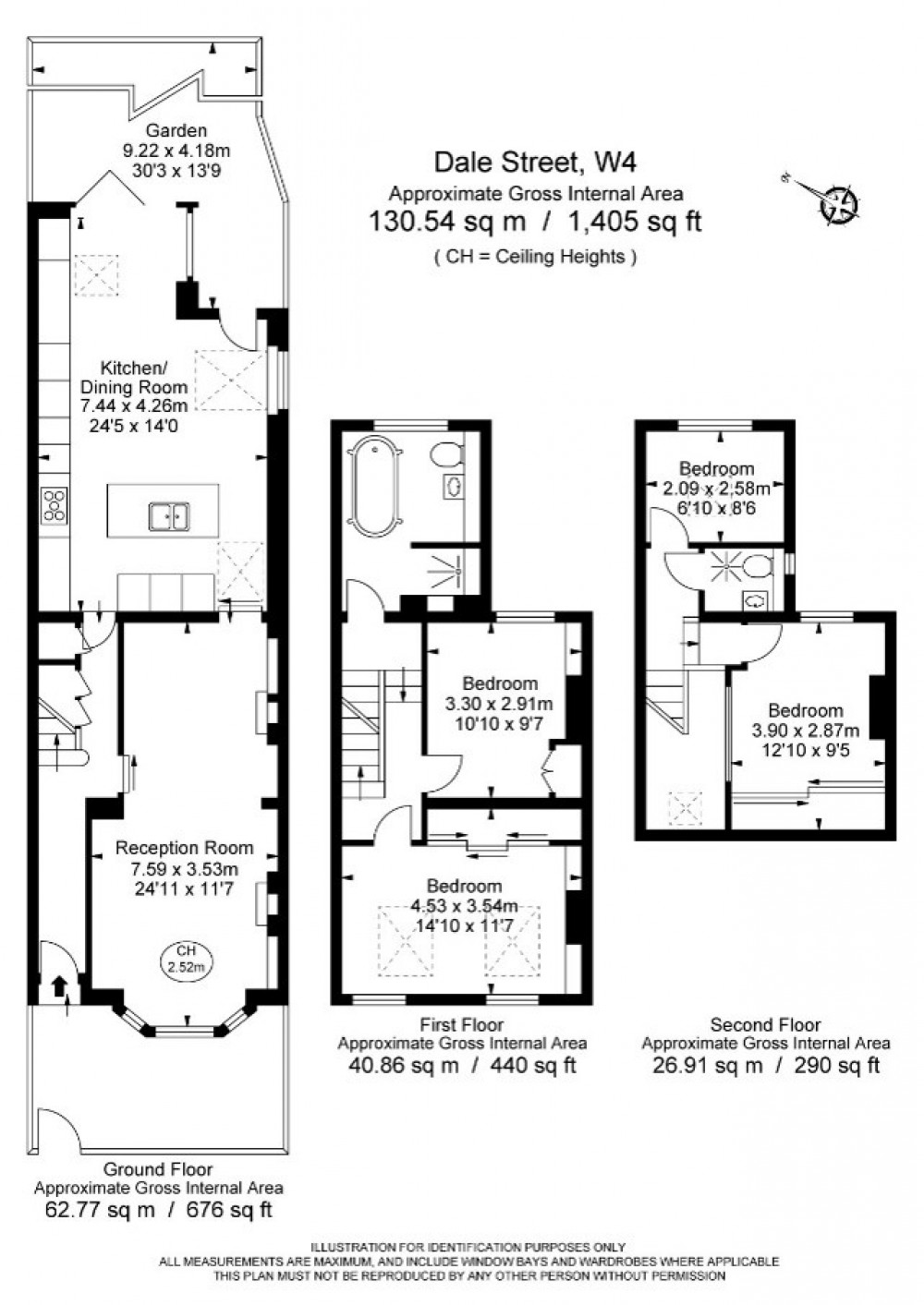 Floorplans For Dale Street, Chiswick